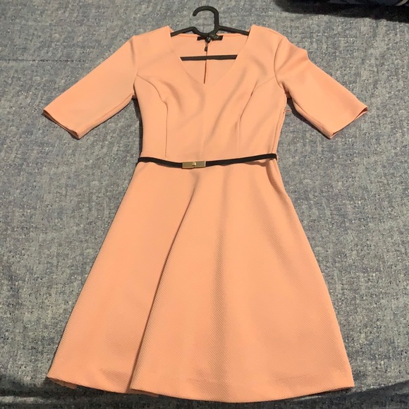Sophisticated peach dress for causal wear - Picture 1 of 2